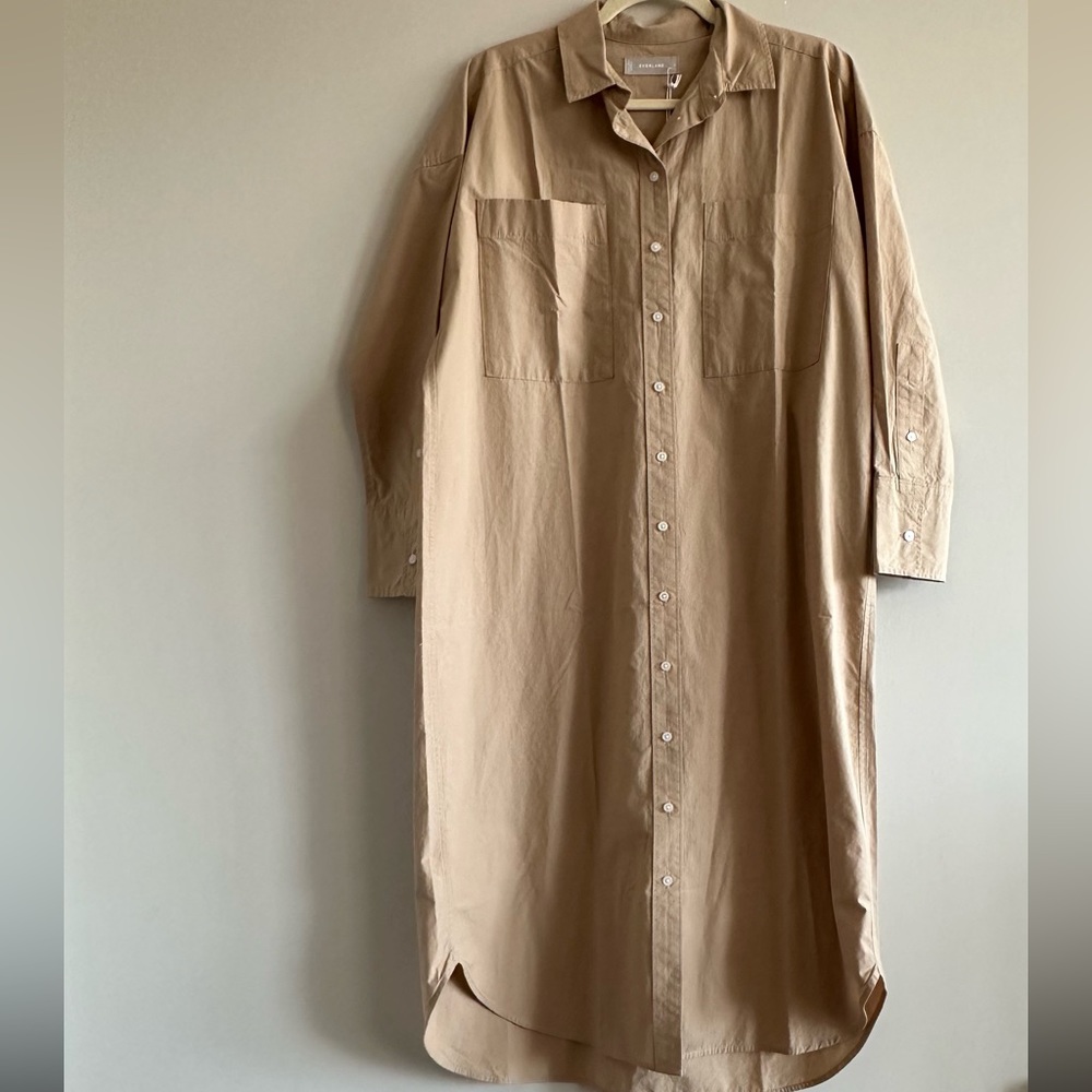 Everlane The midi Cotton Shirt Dress NWOT